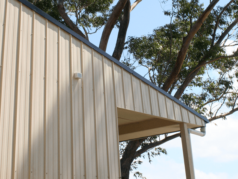 Metroclad Steel Walling in situ on a farm building