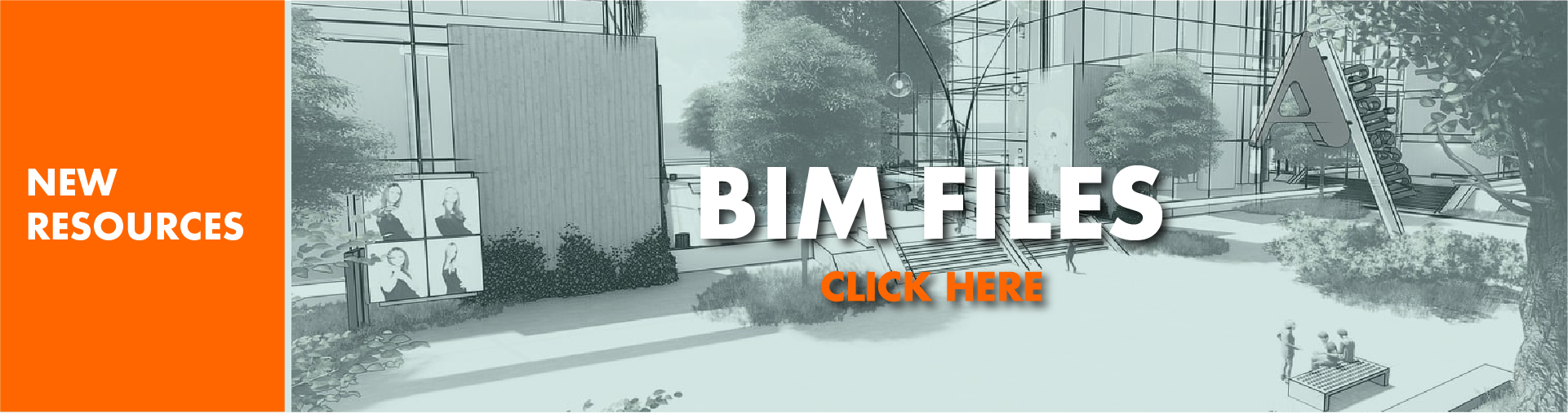 Banner Image with background illustration and BIM Files text