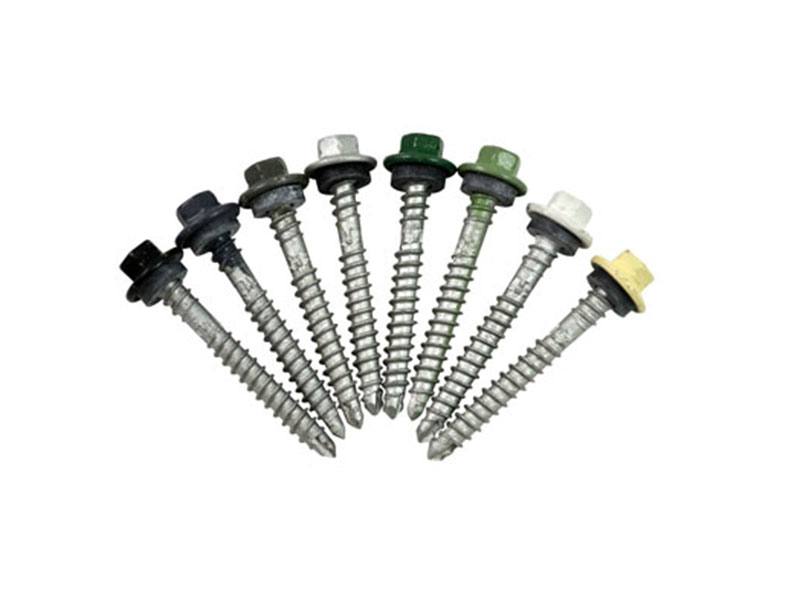 Photo of fasteners in different colors.