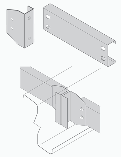 line drawings of bridging components