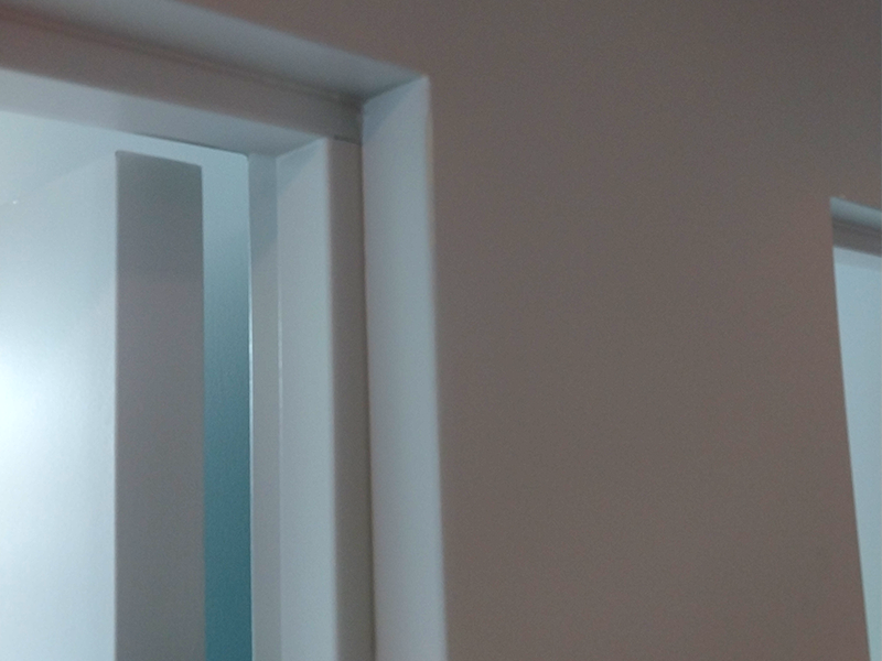 Flush Finish Door Frame Close Up Post Installation