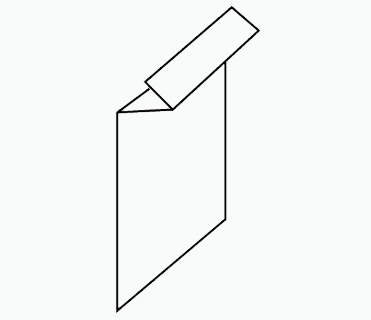 Line Drawing of an overflashing standard flashing from Metroll