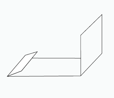 Line drawing of a secret gutter flashing from Metroll