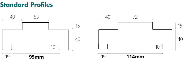 Metroll Square Bend Door Frame Specs Standard Profile