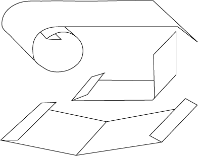 line drawings of standard steel flashing examples