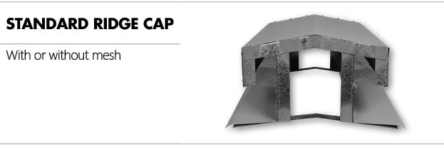 photo of a standard ridge cap